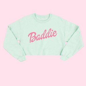 Baddie Crop Top Sweatshirt